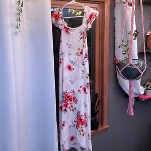 Long pretty flower dress with layers